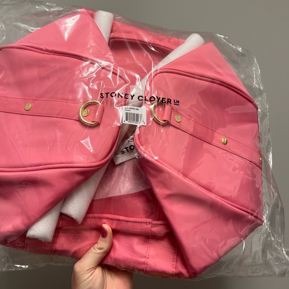 NWT Stoney Clover Lane Guava Mini Duffle With Shoulder Strap Rare Unicorn 🦄 - Picture 4 of 5